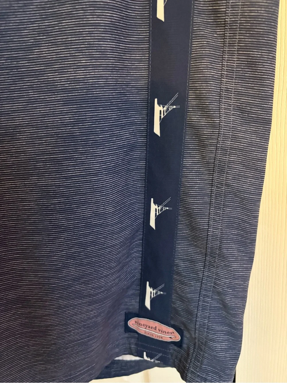 Vineyard Vines Navy Heather Swim Board Shorts